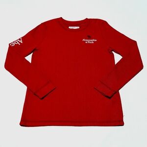 Abercrombie‎ Kids Long Sleeve Thermal Top Size 13/14 Red